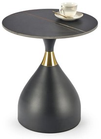 Masa de cafea Scalita, neagra/aurie