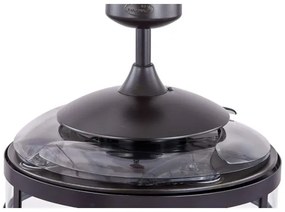 Ventilator LED de tavan FANAWAY 212927 CLASSIC 3xE27/4W/230V negru + telecomandă