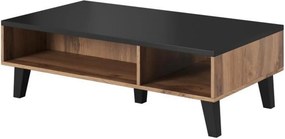 Masuta cafea LOTTA, negru/stejar sonoma, PAL, 110x60x35 cm