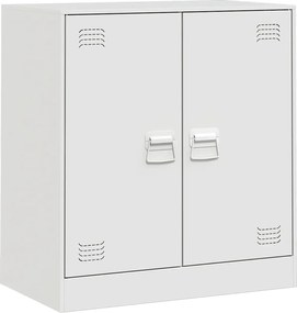 vidaXL Servantă, alb, 67x39x73 cm, oțel