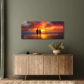 Tablou - Plimbare pe plajă (120x50 cm)