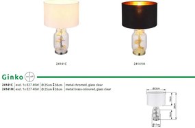 Veioza/Lampa de masa design decorativ GINKO alama/clar