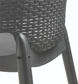 Set de mobilier de grădină Jueva cu 10 locuri, grafit