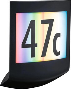 Paulmann 94513 - RGBW LED/8,2W IP44, placă iluminată reglabilă pentru număr de casă PADEA 230V