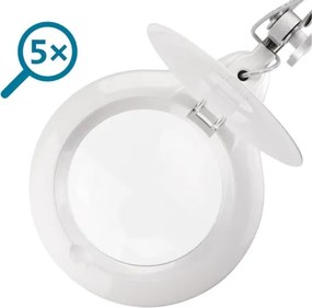 Extol - Lampă de birou LED reglabilă cu lupă LED/10W/230V, albă