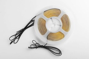 Bandă LED COB GTV pentru mobilier, lumină rece, 480 LED m, 950 lm m, 24V, IP20, 5 m Alb rece, 10 W/m, LED Cob, 950 lm/m, 24 V, 8 mm