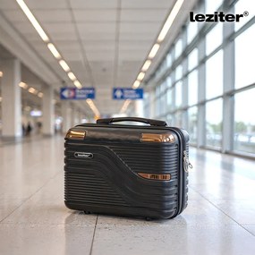 Valiză mică de mână TravelLux Urban cu acoperiș rigid 30x16x24 cm neagră