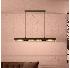 Lustră pe cablu Eglo 390059 ALFONSINE 4xE27/40W/230V negru/auriu