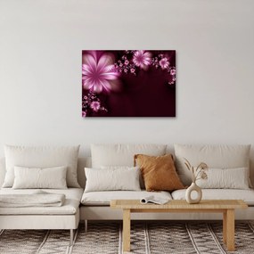 Tablou cu abstracție - flori (70x50 cm)