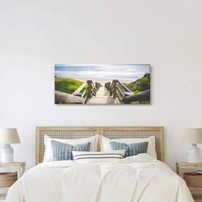 Tablou - Intare pe plaja (120x50 cm)