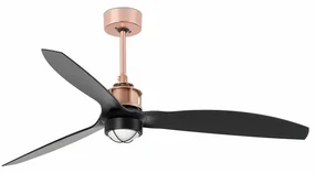 Lustra cu Ventilator si telecomanda JUST FAN M LED cupru/negru