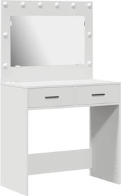vidaXL Masă de Machiaj cu sertar Alb 78,5 x 41 x 135 cm Lemn compozit