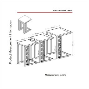 Masuta Auxiliara Klark - Walnut