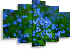 Tablou cu flori albastre (150x105 cm)