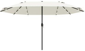 Outsunny Umbrelă Ovală Crem 440 x 256 cm | Aosom Romania