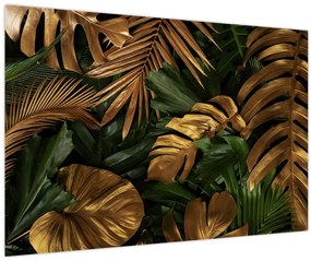 Tablou - Frunze aurii (90x60 cm)