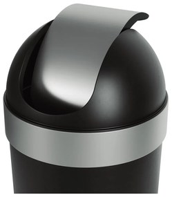 Coș de gunoi negru din plastic 62 l Venti – Umbra