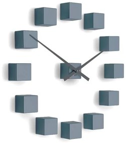 Ceas de design Future Time FT3000GY Cubic grey, autoadeziv, diam. 50 cm