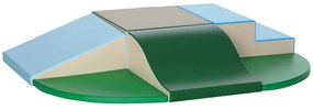 HOMCOM Set Construcții Moi pentru Copii 1-3 Ani cu 6 Piese, 150x100x24 cm, Multicolor | Aosom Romania