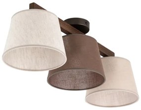 Brilagi - Lustră de tavan aplicată LATTE SABIA 3xE27/15W/230V pin/mix