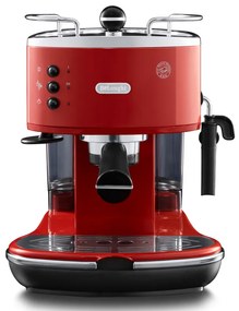 Espressor DeLonghi Icona ECO311.R, 1100W, 1.4l, 15 bar, Cafe macinata si capsule E.S.E., Disc crema, Duza abur,Rosu