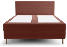 Pat de o persoană 120 cm Napoli Bonell (teracotă) (cu somieră, cu sp. depozitare). 1082436