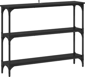 vidaXL Masă de consolă Stejar negru 100 x 22,5 x 75 cm Lemn compozit