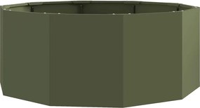 vidaXL Jardinieră Verde măsliniu 90 x 90 x 35 cm Oțel