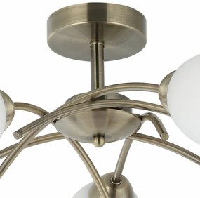 Lustră aplicată DONNA 5xE27/60W/230V patină