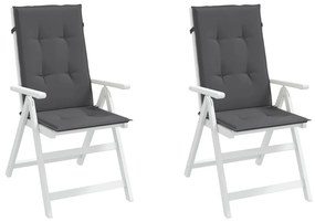 Perne pentru scaun de gradina, 2 buc, antracit, 120x50x3 cm 2, Antracit, 120 x 50 x 3 cm