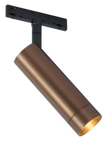 Spot modern bronz închis pentru sistem de șină monofazat GU10 35mm - Slimline Uzzy