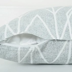 Lenjerie de pat B.E.S. Petrovice Top ClassGray dungi, bumbac crep, 140 x 200 cm, 70 x 90 cm