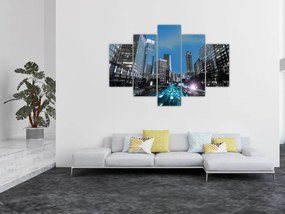 Tablou cu oraș nocturn (150x105 cm)