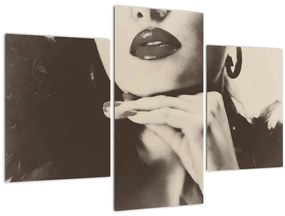 Tablou - Vintage, poza unei femei (90x60 cm)