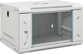 vidaXL Dulap de rețea montat pe perete 6U 19" IP20 53x40x30 cm