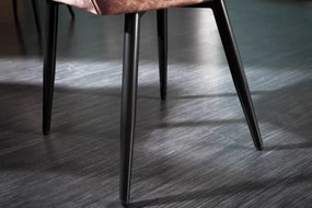 Neînvins Scaun de design Milano catifea maro