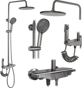 Coloana de dus cu termostat REA Savio Titanium