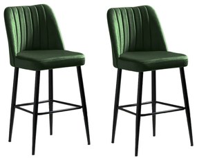 Set de scaune de bar Vento Green and Black, 2 buc., 2 buc.