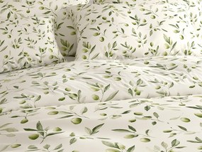 Lenjerie de pat din bumbac OLIVE POLY verde Dimensiune lenjerie de pat: 2 buc 70 x 90 cm | 200 x 220 cm