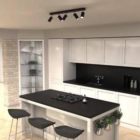 Spot PRESTON 5xGU10/40W/230V negru