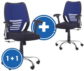 Scaun de birou Santos 1 + 1 GRATUIT, albastru