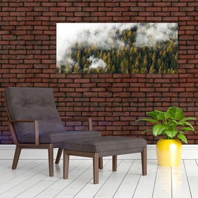 Tablou - Pădure în nori (120x50 cm)