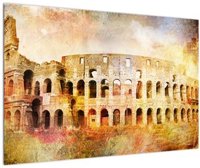 Tablou - Pictură digitală, Colosseum, Roma, Italia (90x60 cm)