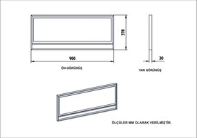 Măsuță decorativă Polka Aynali White
