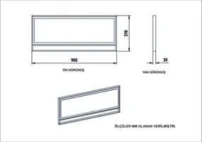 Măsuță decorativă Polka Aynali White
