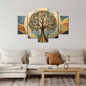 Tablou – Arborele vieții și spirale (150x105 cm)