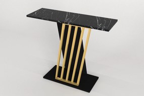 Consola Gravity Negru, Auriu 90x77x30 cm