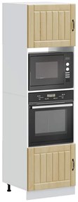 vidaXL Dulapuri pentru cuptor 2 buc. Kalmar stejar Sonoma Lemn