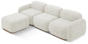 Colțar modular crem (cu colț variabil) Ailani – Makamii