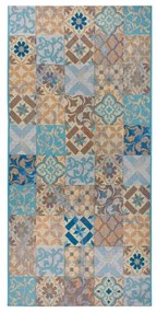 Covor albastru de tip traversă 75x150 cm Cappuccino Mosaik – Hanse Home